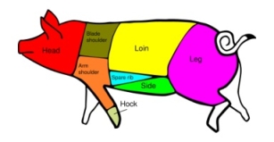Pig Meat Cut Diagram