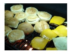 Cheeseburgers on Grill
