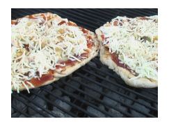 BBQ Pizza on Grill